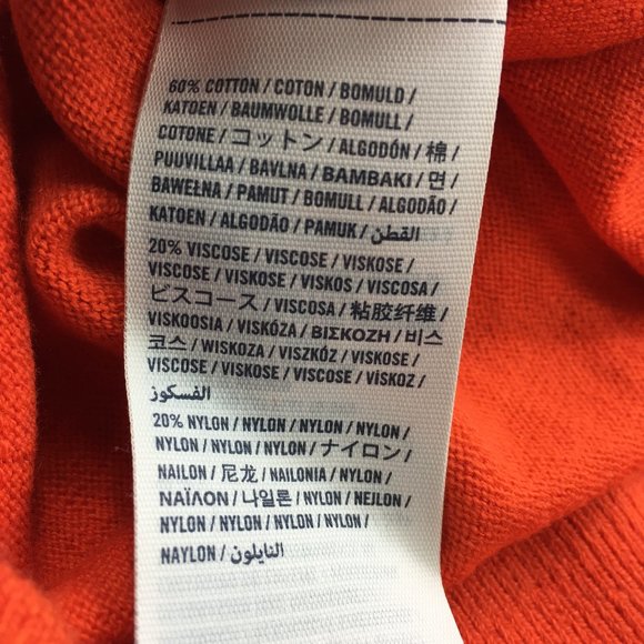 ABERCROMBIE FITCH Girls XL V-Neck Orange Sweater - Picture 5 of 8